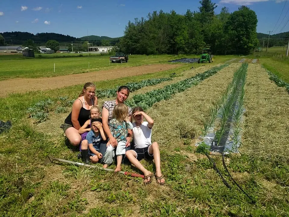 Cultivated field on a Cultured Roots family property